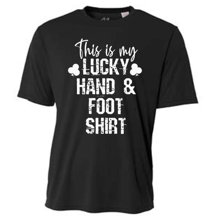 Hand And Foot Card Game Player Gift Funny Sharks Cards Cooling Performance Crew T-Shirt