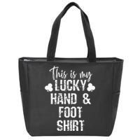 Hand And Foot Card Game Player Gift Funny Sharks Cards Zip Tote Bag