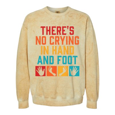 Hand And Foot Card Game Funny Hand And Foot Game Colorblast Crewneck Sweatshirt