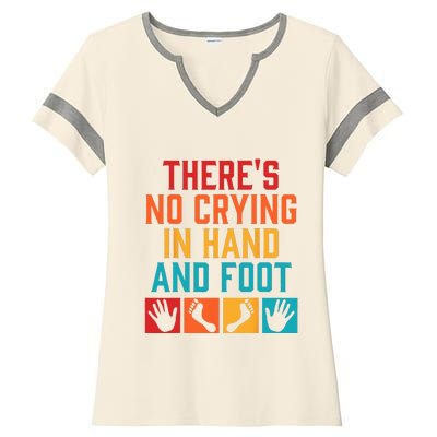 Hand And Foot Card Game Funny Hand And Foot Game Ladies Halftime Notch Neck Tee