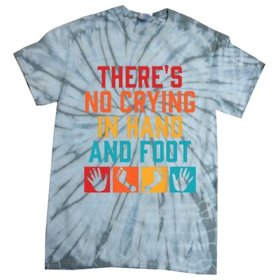 Hand And Foot Card Game Funny Hand And Foot Game Tie-Dye T-Shirt