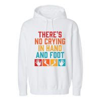 Hand And Foot Card Game Funny Hand And Foot Game Garment-Dyed Fleece Hoodie