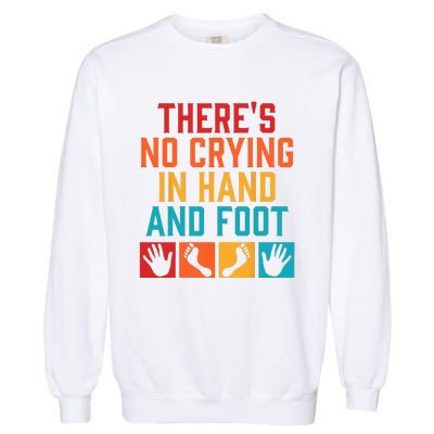 Hand And Foot Card Game Funny Hand And Foot Game Garment-Dyed Sweatshirt