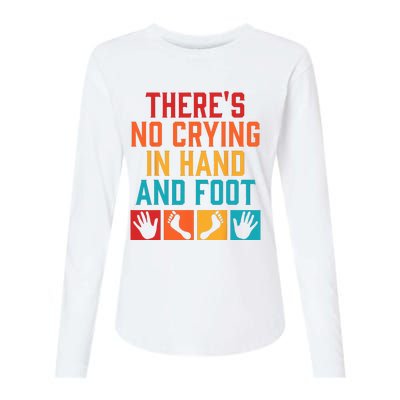 Hand And Foot Card Game Funny Hand And Foot Game Womens Cotton Relaxed Long Sleeve T-Shirt