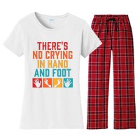 Hand And Foot Card Game Funny Hand And Foot Game Women's Flannel Pajama Set