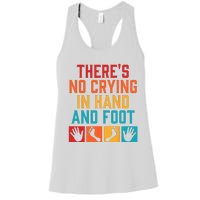 Hand And Foot Card Game Funny Hand And Foot Game Women's Racerback Tank