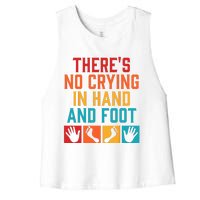 Hand And Foot Card Game Funny Hand And Foot Game Women's Racerback Cropped Tank