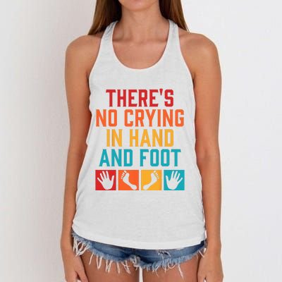 Hand And Foot Card Game Funny Hand And Foot Game Women's Knotted Racerback Tank