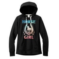 Horse Art For Women Horseback Riding Equestrian Women's Fleece Hoodie