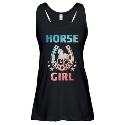 Horse Art For Women Horseback Riding Equestrian Ladies Essential Flowy Tank