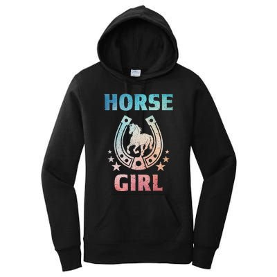 Horse Art For Women Horseback Riding Equestrian Women's Pullover Hoodie