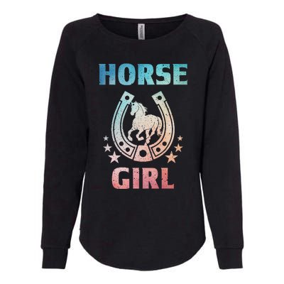 Horse Art For Women Horseback Riding Equestrian Womens California Wash Sweatshirt