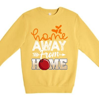 Home Away From Home Funny Bowling Premium Crewneck Sweatshirt