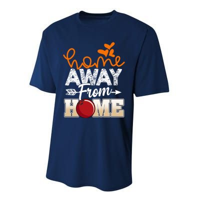 Home Away From Home Funny Bowling Performance Sprint T-Shirt