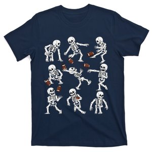 Halloween American Football Skeletons Funny T-Shirt