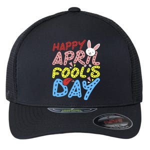 Happy April Fool's Day Funny Flexfit Unipanel Trucker Cap