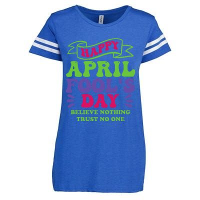 Happy April fools day April 1st prank Funny Enza Ladies Jersey Football T-Shirt