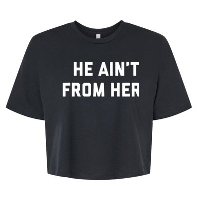 He Aint From Here Proud Represent Kentucky Bella+Canvas Jersey Crop Tee