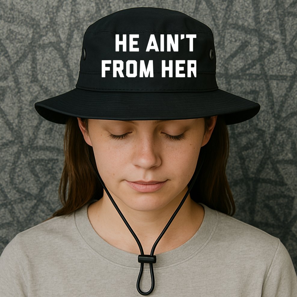 He Aint From Here Proud Represent Kentucky Bucket Hat
