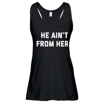He Aint From Here Proud Represent Kentucky Ladies Essential Flowy Tank