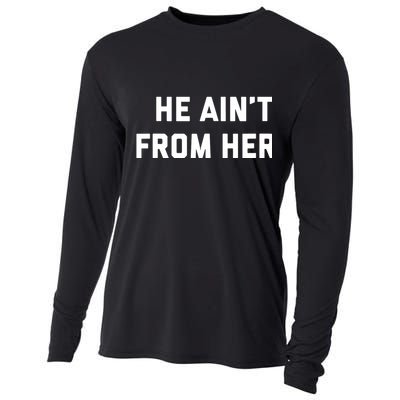 He Aint From Here Proud Represent Kentucky Cooling Performance Long Sleeve Crew