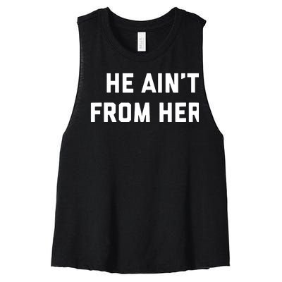 He Aint From Here Proud Represent Kentucky Women's Racerback Cropped Tank