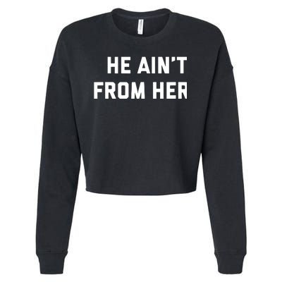 He Aint From Here Proud Represent Kentucky Cropped Pullover Crew