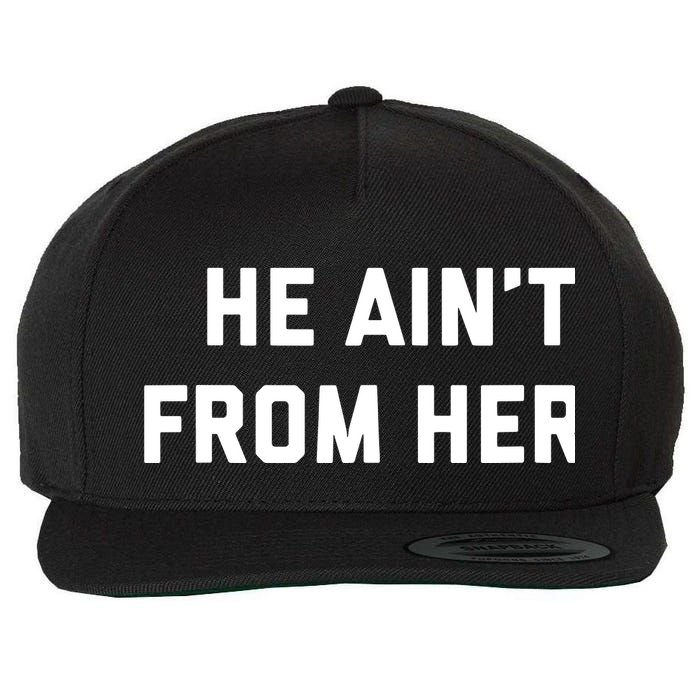 He Aint From Here Proud Represent Kentucky Wool Snapback Cap