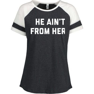 He Aint From Here Proud Represent Kentucky Enza Ladies Jersey Colorblock Tee