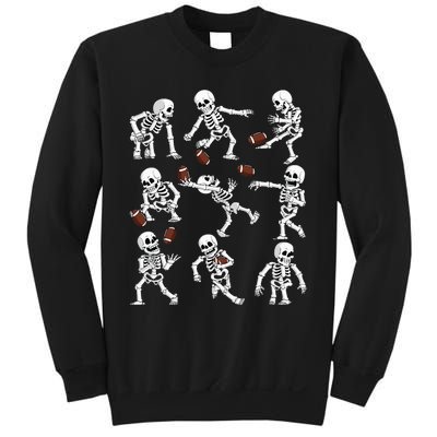 Halloween American Football Skeletons Funny Sweatshirt