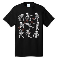 Halloween American Football Skeletons Funny Tall T-Shirt