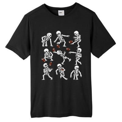 Halloween American Football Skeletons Funny Tall Fusion ChromaSoft Performance T-Shirt