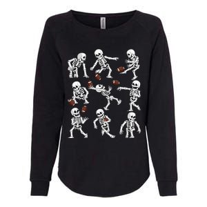 Halloween American Football Skeletons Funny Womens California Wash Sweatshirt