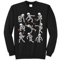 Halloween American Football Skeletons Funny Tall Sweatshirt