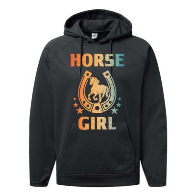 Horse Art For Women Horseback Riding Equestrian Performance Fleece Hoodie