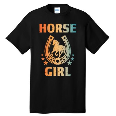 Horse Art For Women Horseback Riding Equestrian Tall T-Shirt