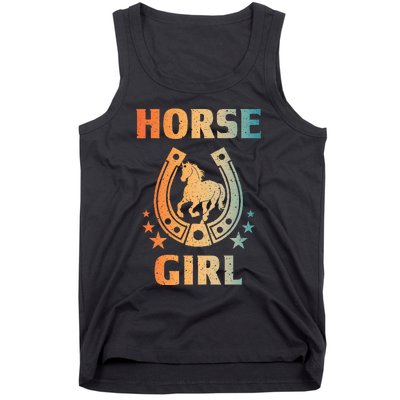 Horse Art For Women Horseback Riding Equestrian Tank Top