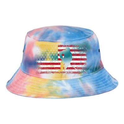 Hockey American Flag Tie Dye Newport Bucket Hat