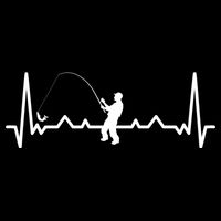 Heartbeat Angler Fishing Cooling Performance Crew T-Shirt