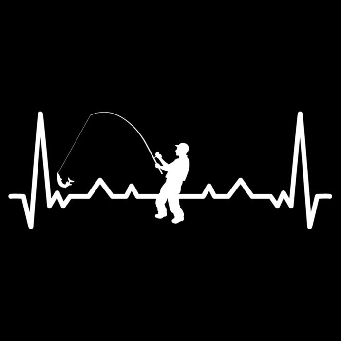 Heartbeat Angler Fishing Cooling Performance Crew T-Shirt