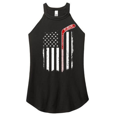 Hockey American Flag Hockey Flag Women’s Perfect Tri Rocker Tank