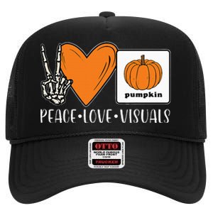 Halloween AAC Fall Device for Speech Therapy Group High Crown Mesh Back Trucker Hat