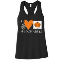 Halloween AAC Fall Device for Speech Therapy Group Women's Racerback Tank