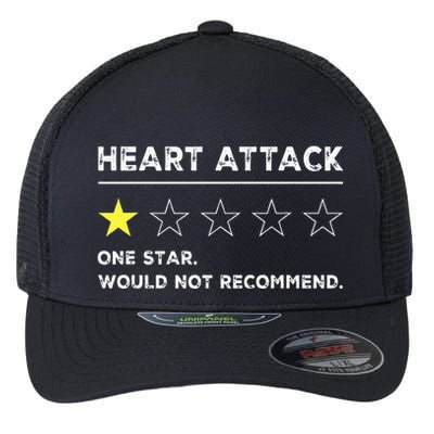 Heart Attack Funny Get Well Soon Gag Recovery Flexfit Unipanel Trucker Cap