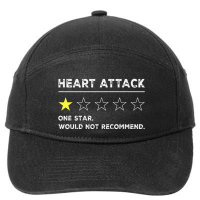 Heart Attack Funny Get Well Soon Gag Recovery 7-Panel Snapback Hat