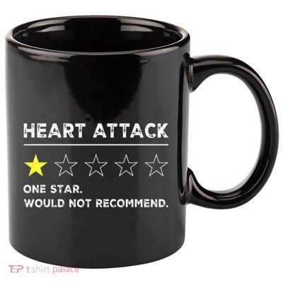 Heart Attack Funny Get Well Soon Gag Recovery 11oz C Handle Ceramic Mug