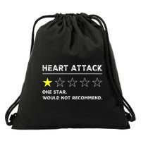 Heart Attack Funny Get Well Soon Gag Recovery Drawstring Bag