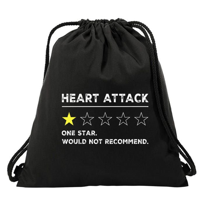 Heart Attack Funny Get Well Soon Gag Recovery Drawstring Bag