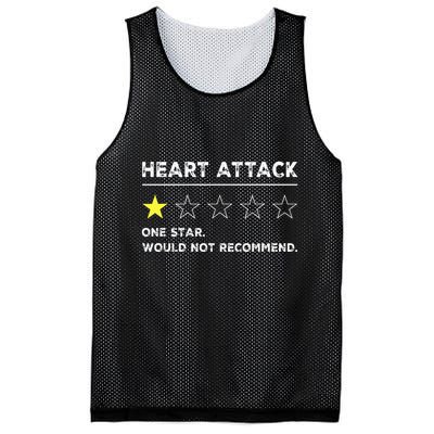 Heart Attack Funny Get Well Soon Gag Recovery Mesh Reversible Basketball Jersey Tank