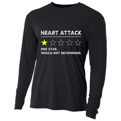 Heart Attack Funny Get Well Soon Gag Recovery Cooling Performance Long Sleeve Crew